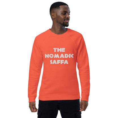 The Nomadic Saffa Mens organic raglan sweatshirt