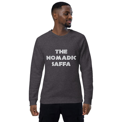 The Nomadic Saffa Mens organic raglan sweatshirt