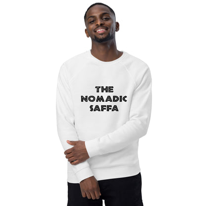 The Nomadic Saffa Mens organic raglan sweatshirt