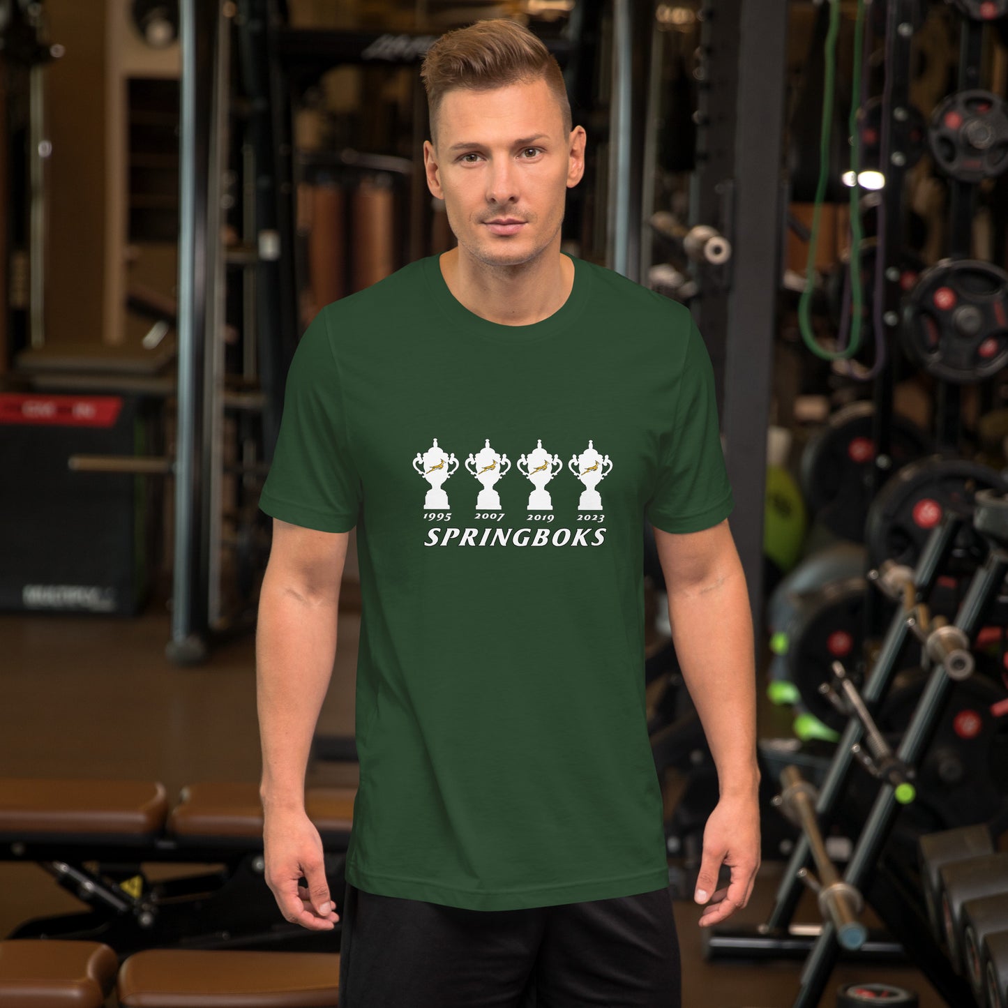 Springboks 4 Trophies Unisex t-shirt