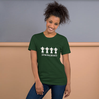 Springboks 4 Trophies Unisex t-shirt