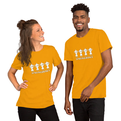 Springboks 4 Trophies Unisex t-shirt