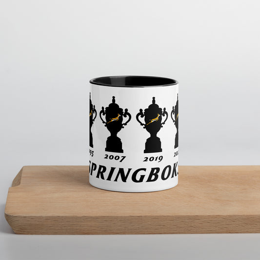 Springbok Trophies Mug with Color Inside - Black