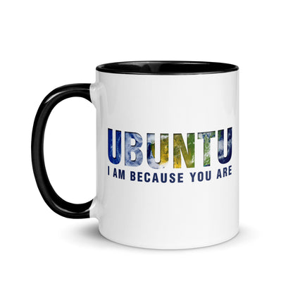 Ubuntu: I am because you are Mug with Color Inside