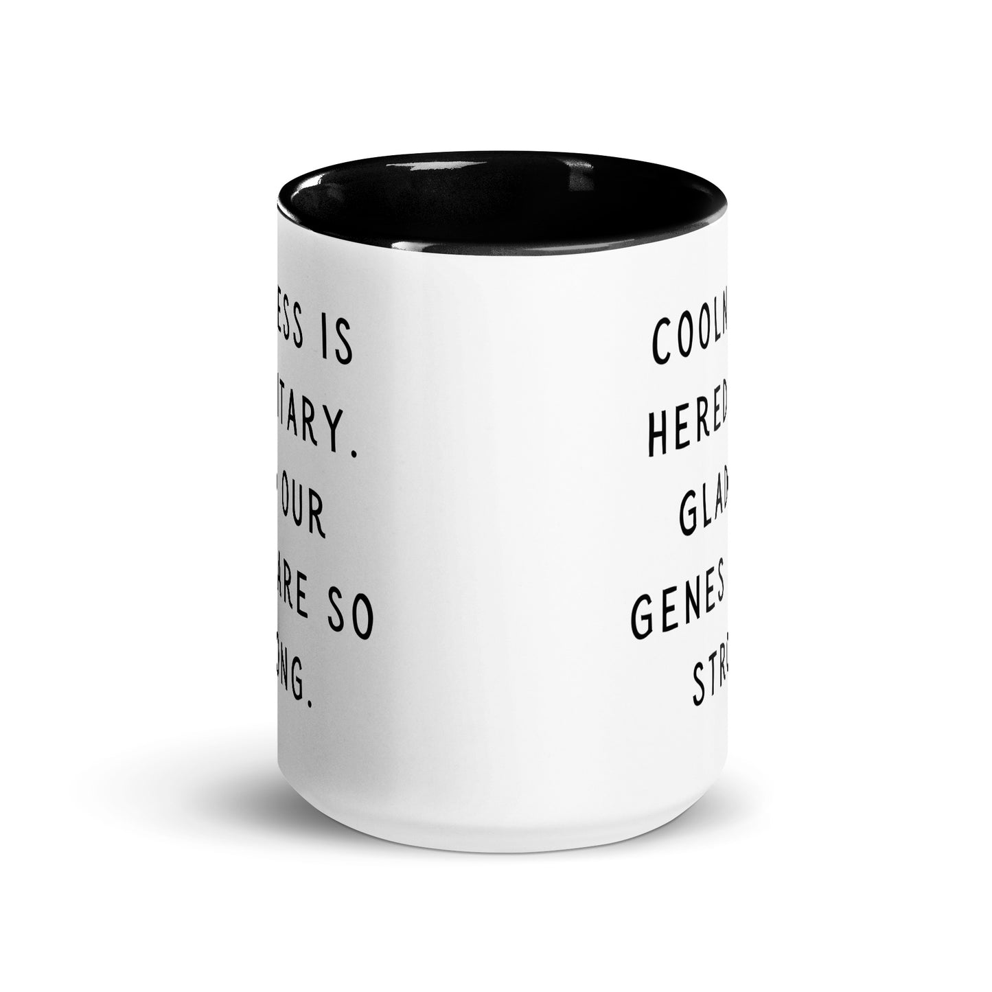 Coolness is hereditary Mug with Color Inside