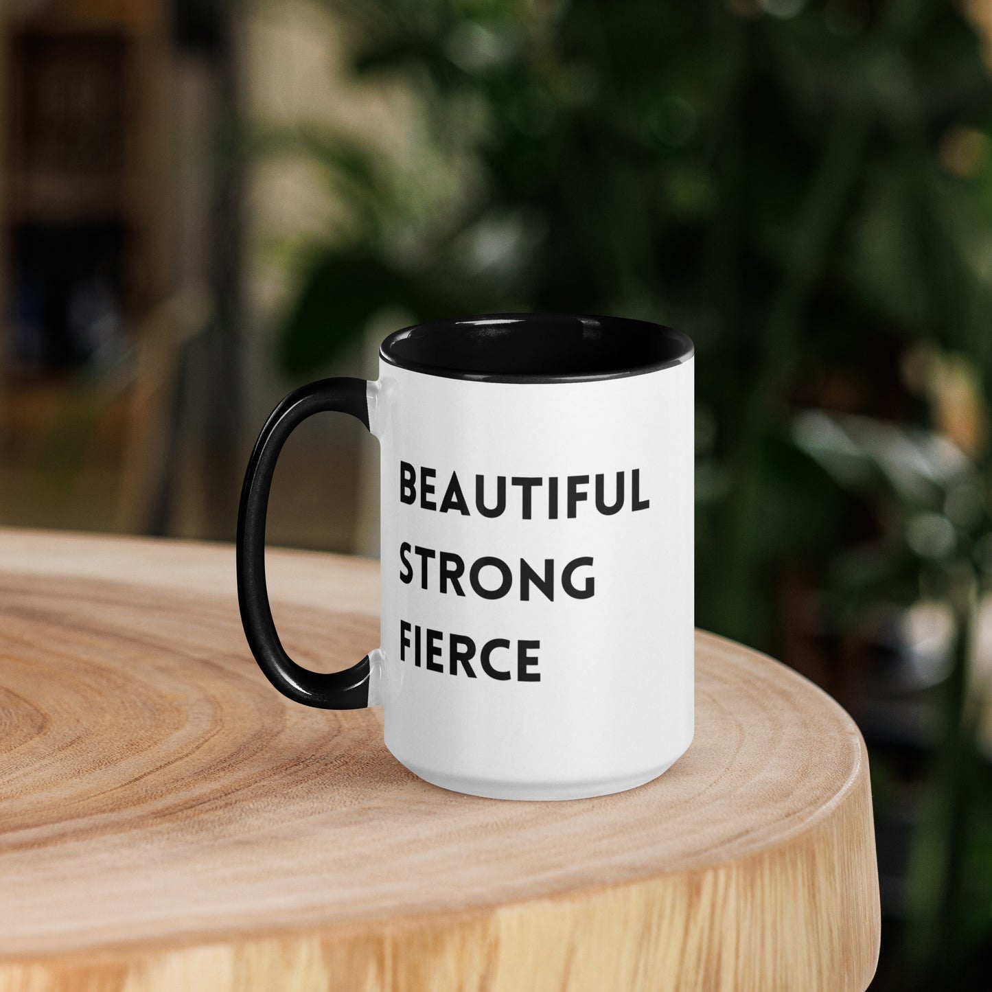 Beautiful Strong Fierce Mug with Color Inside