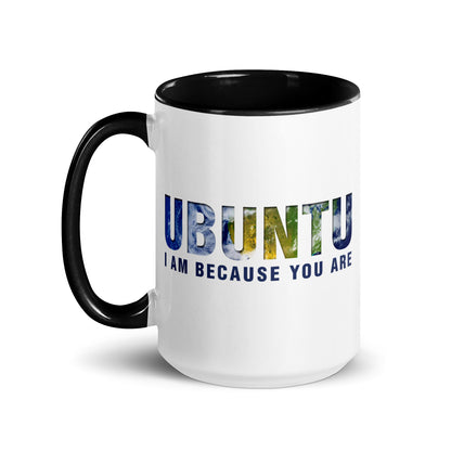 Ubuntu: I am because you are Mug with Color Inside