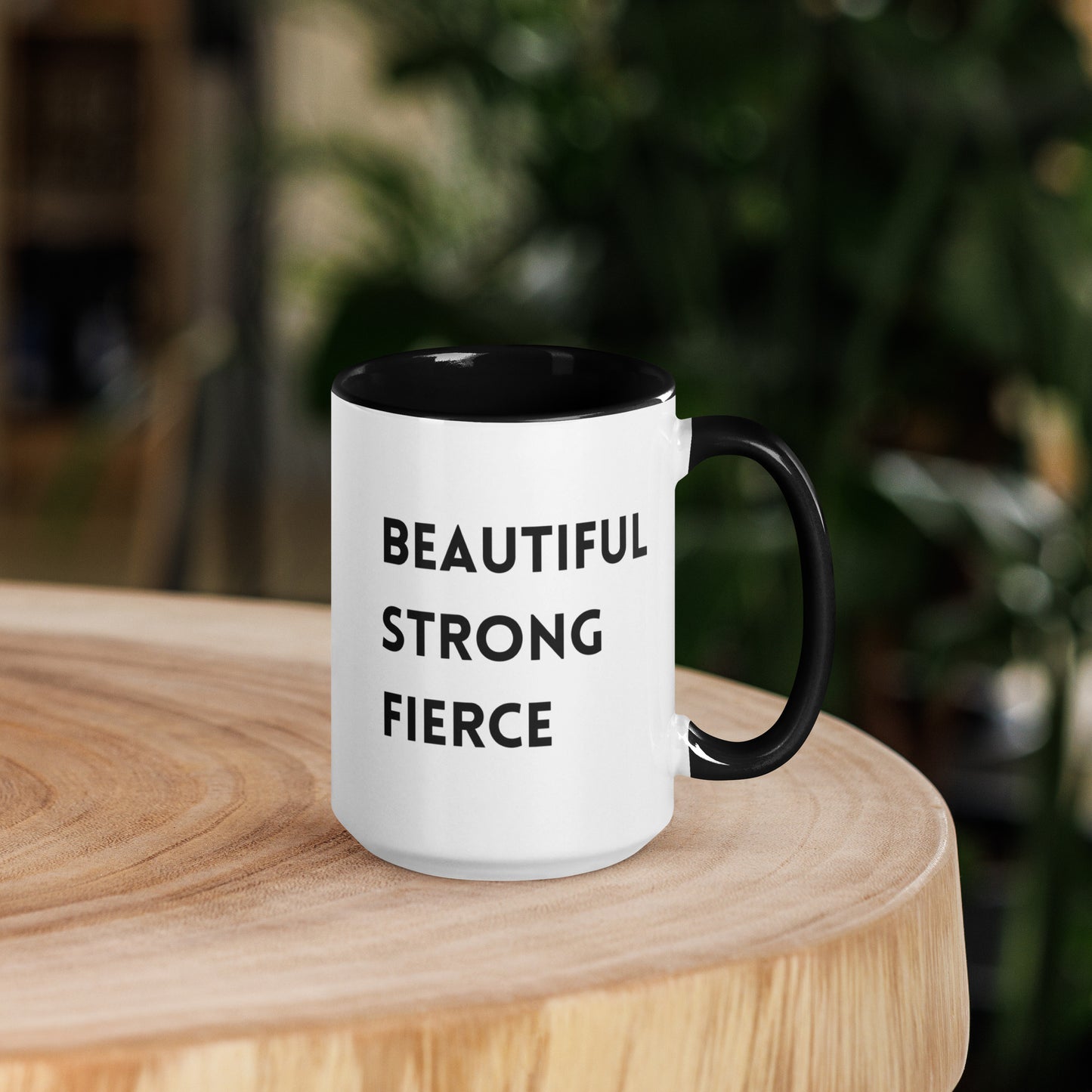 Beautiful Strong Fierce Mug with Color Inside