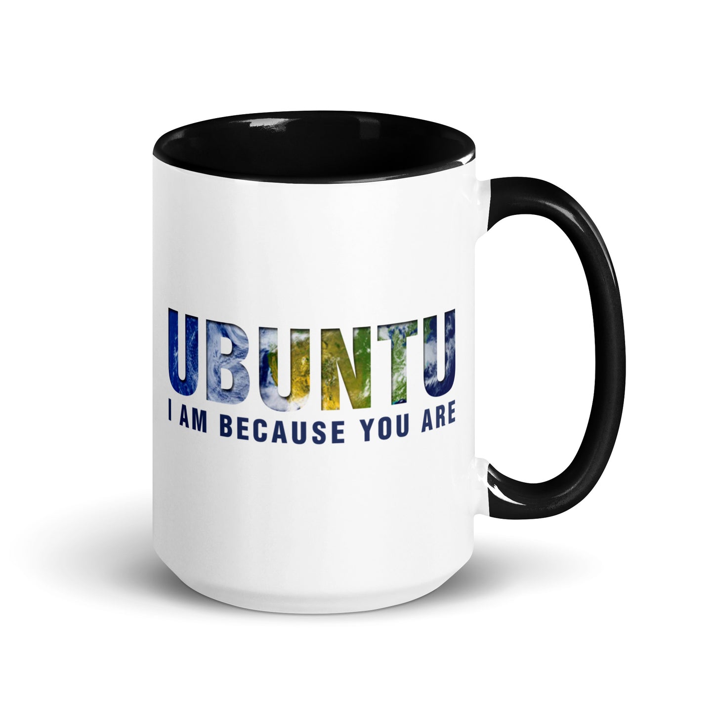 Ubuntu: I am because you are Mug with Color Inside