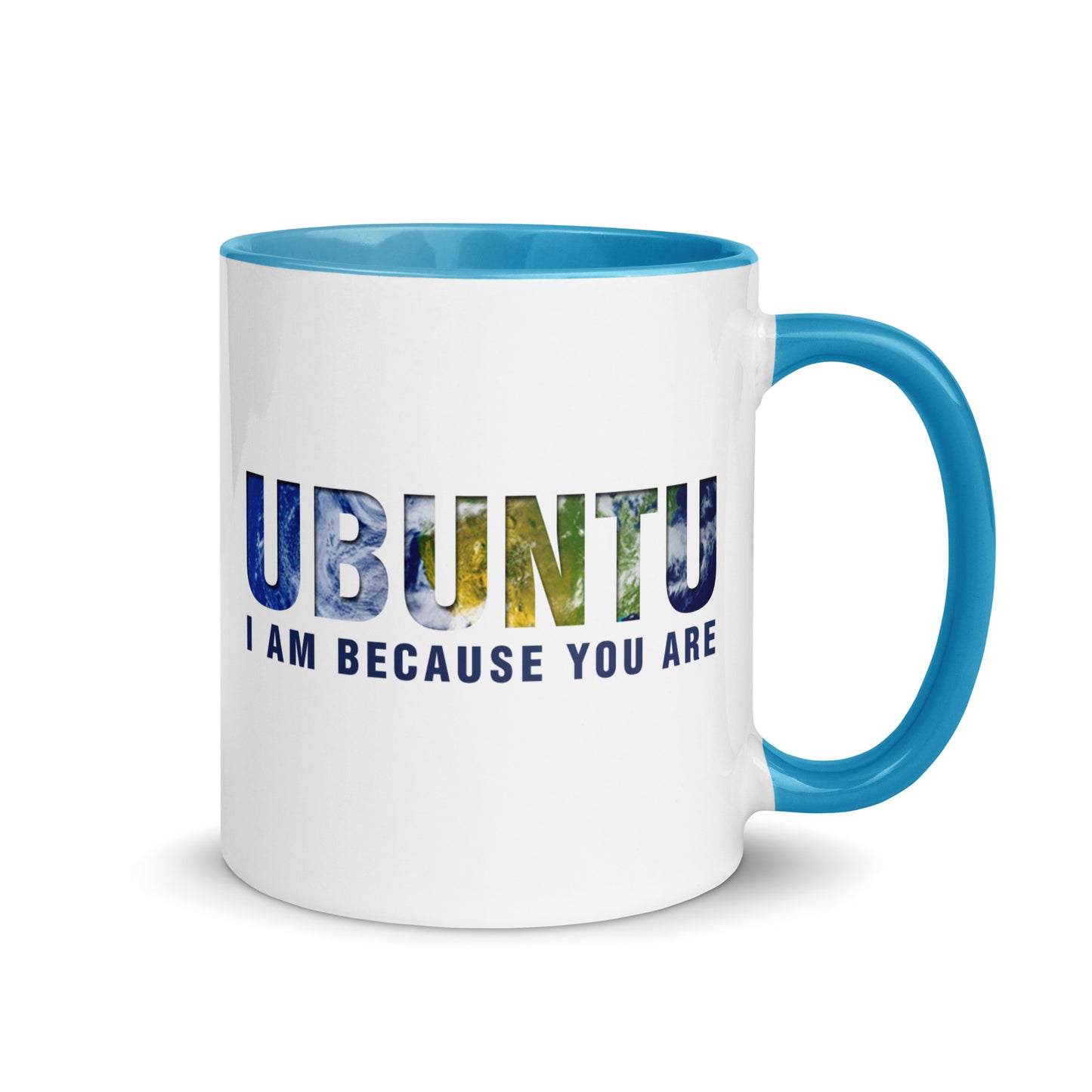 Ubuntu: I am because you are Mug with Color Inside