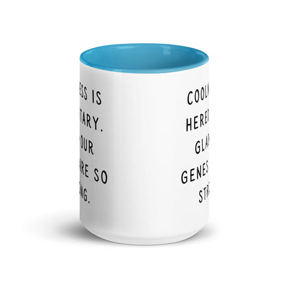 Coolness is hereditary Mug with Color Inside