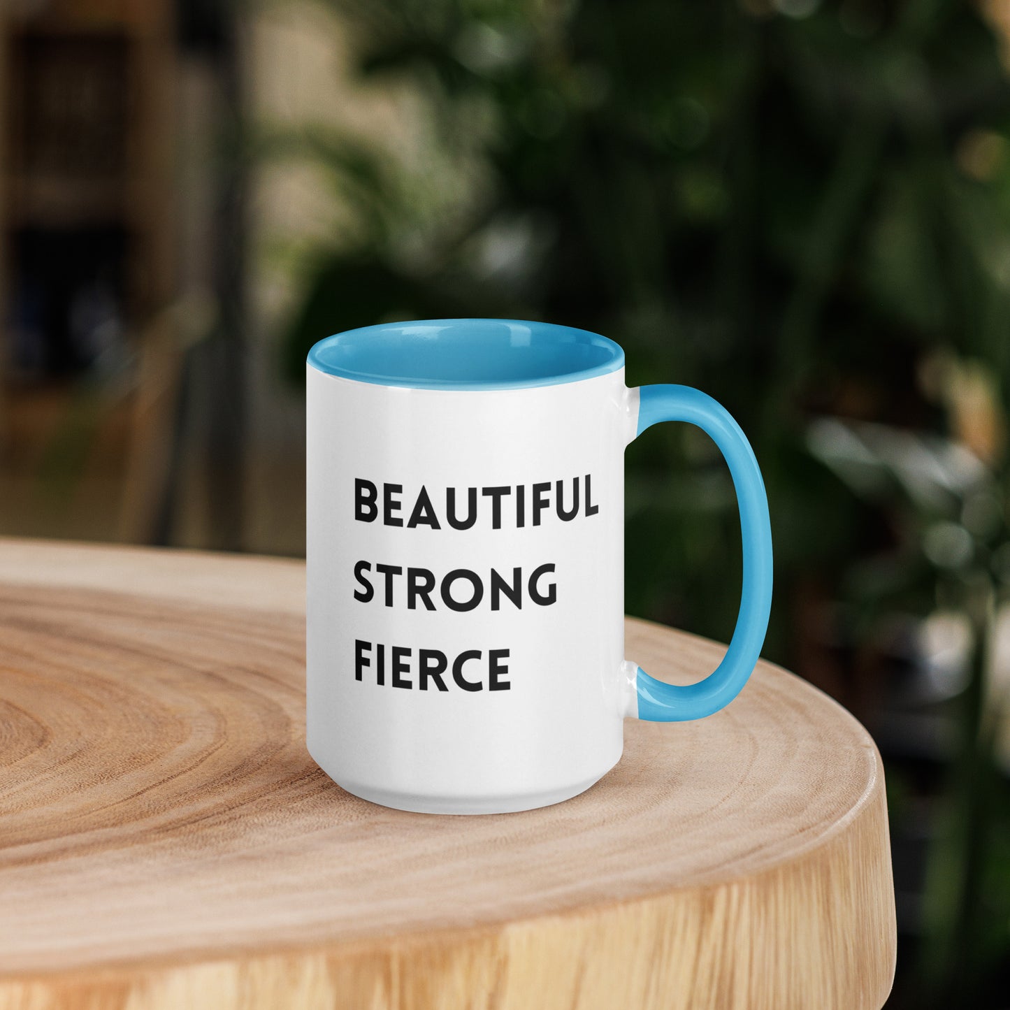 Beautiful Strong Fierce Mug with Color Inside