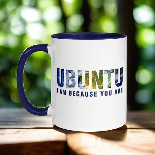 i am because you are ubuntu mug