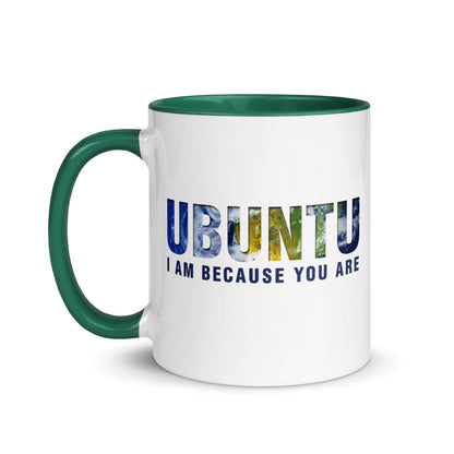 Ubuntu: I am because you are Mug with Color Inside