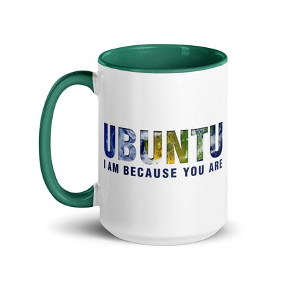 Ubuntu: I am because you are Mug with Color Inside