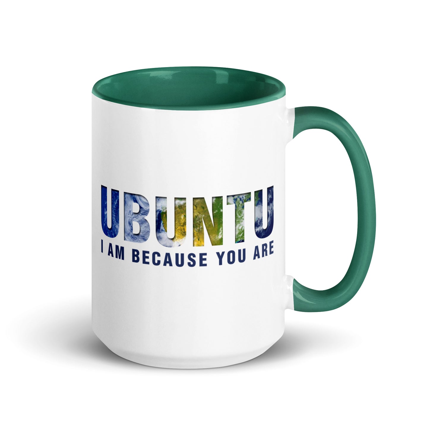 Ubuntu: I am because you are Mug with Color Inside