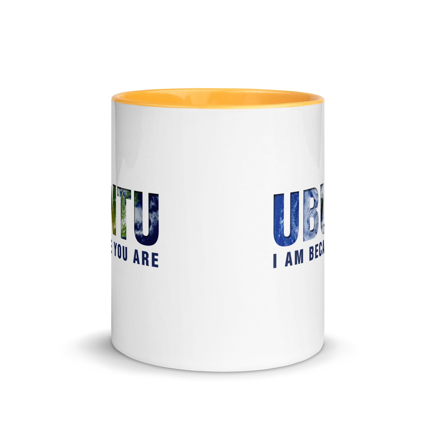 Ubuntu: I am because you are Mug with Color Inside