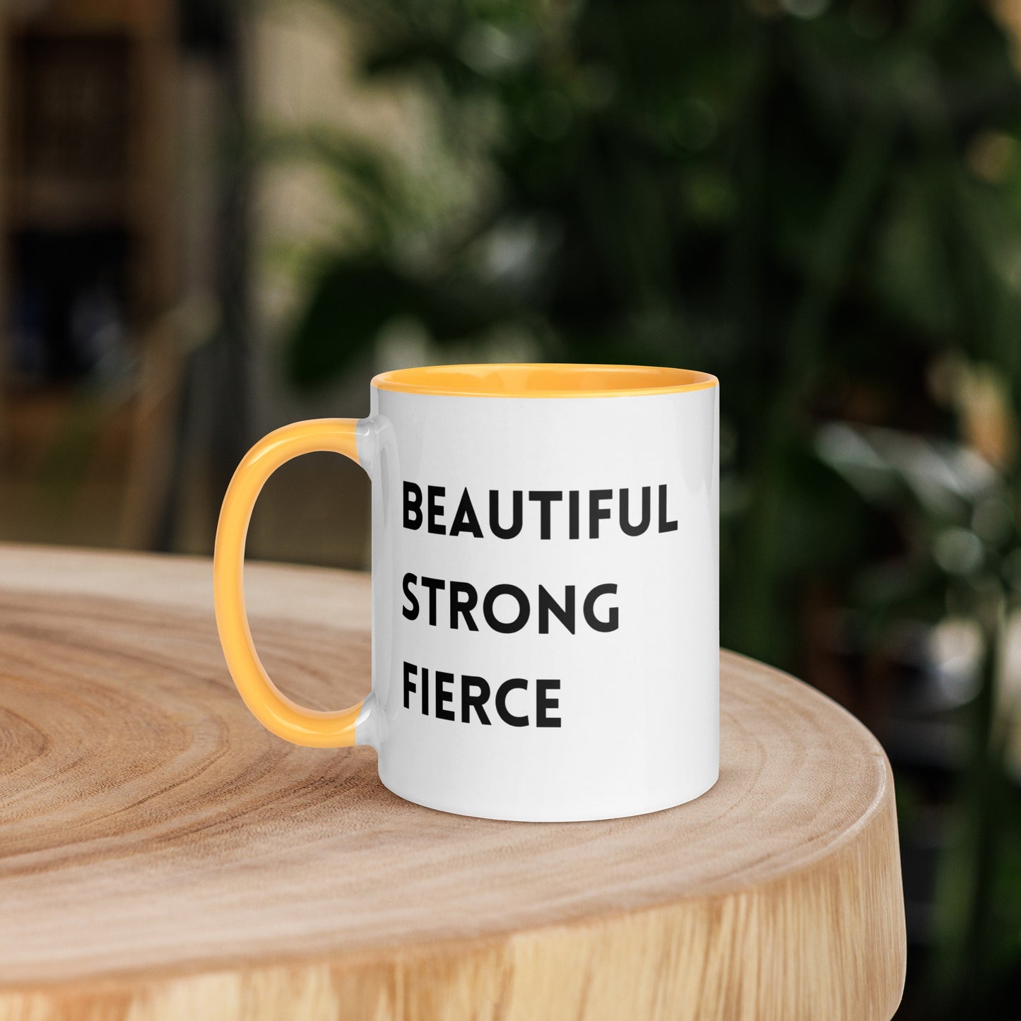 Beautiful Strong Fierce Mug with Color Inside