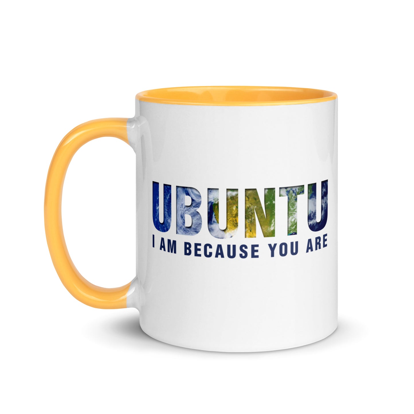 Ubuntu: I am because you are Mug with Color Inside