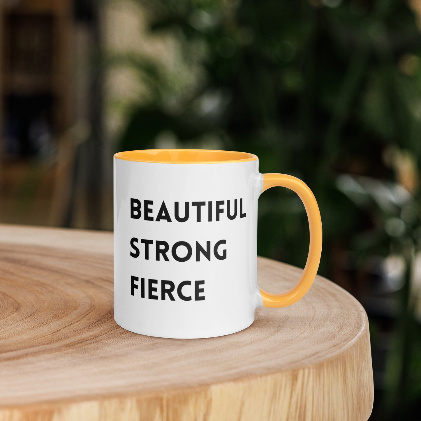 Beautiful Strong Fierce Mug with Color Inside