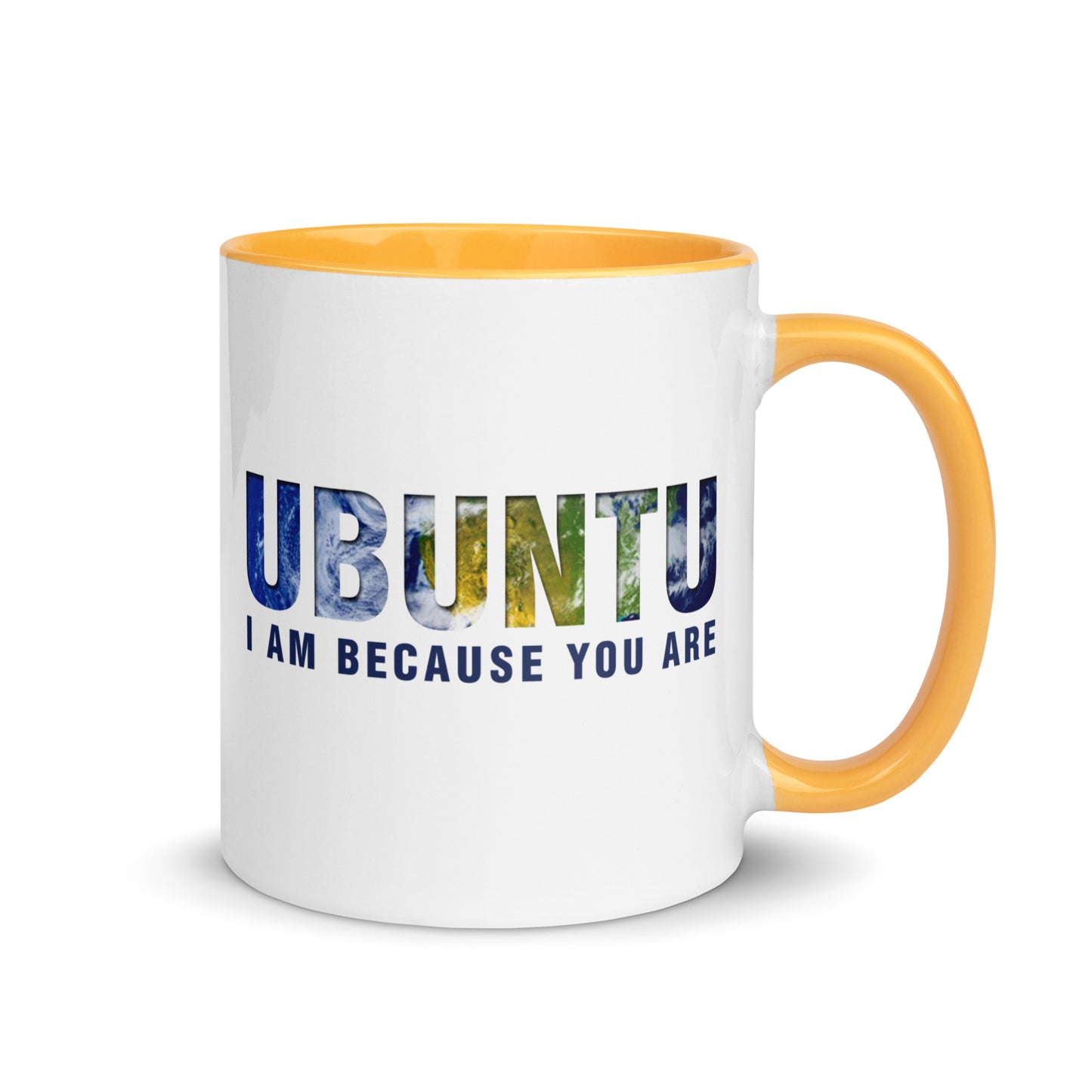 Ubuntu: I am because you are Mug with Color Inside