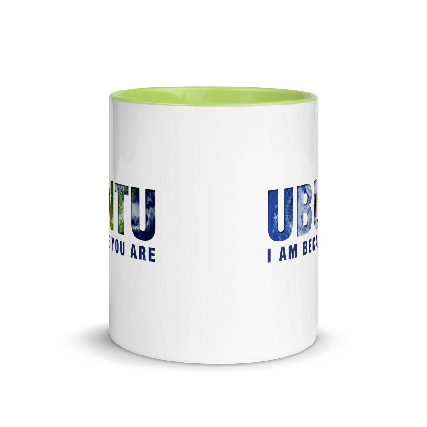 Ubuntu: I am because you are Mug with Color Inside