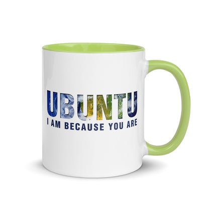 Ubuntu: I am because you are Mug with Color Inside