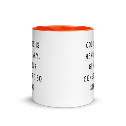 Coolness is hereditary Mug with Color Inside