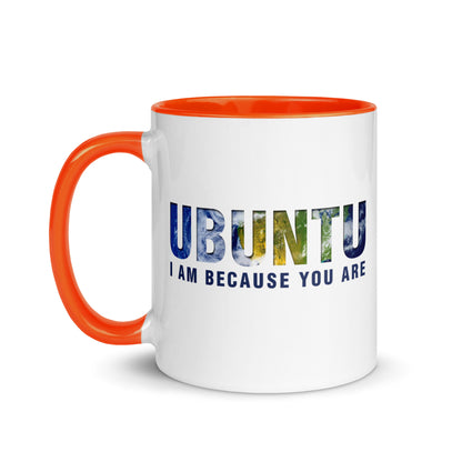 Ubuntu: I am because you are Mug with Color Inside