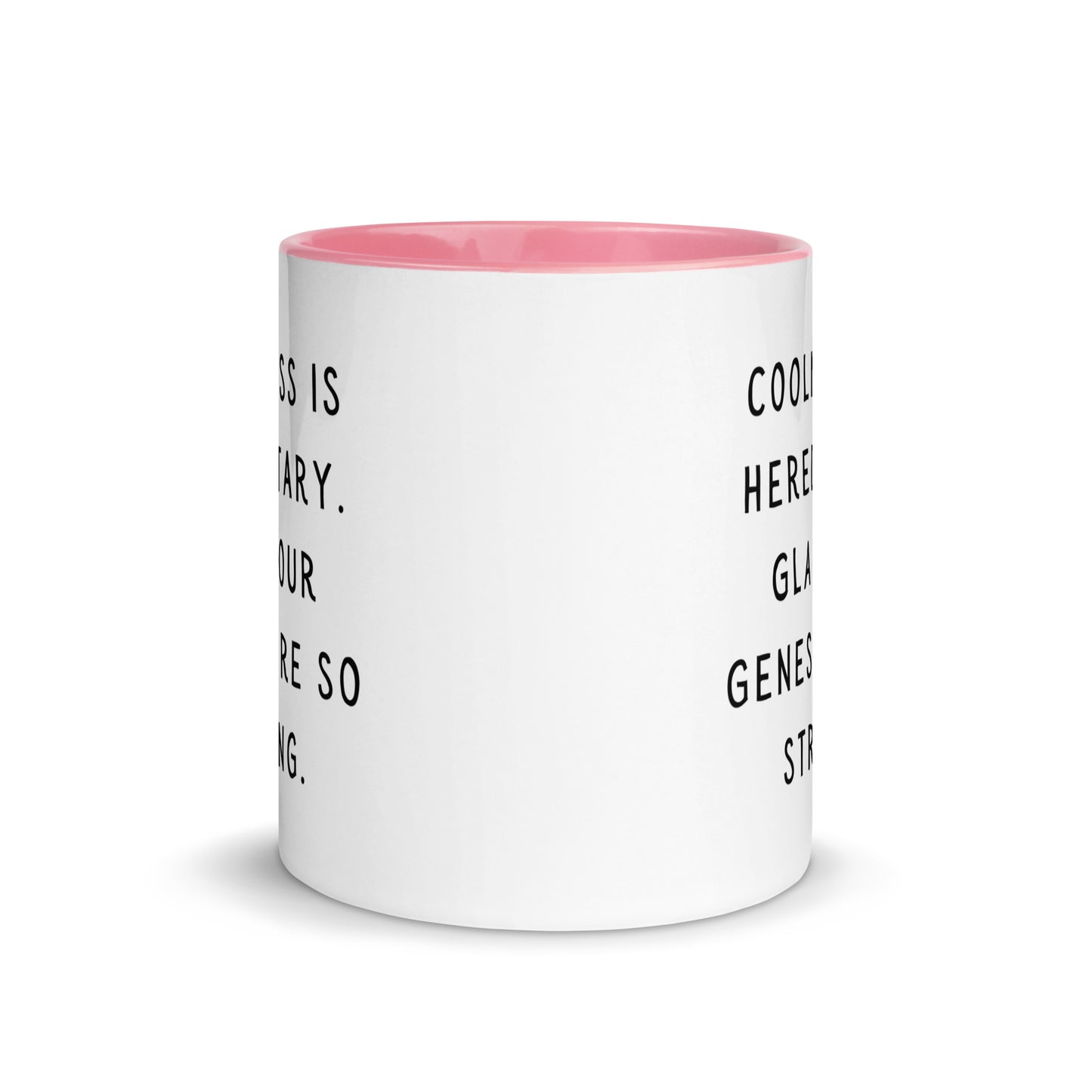 Coolness is hereditary Mug with Color Inside