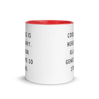 Coolness is hereditary Mug with Color Inside