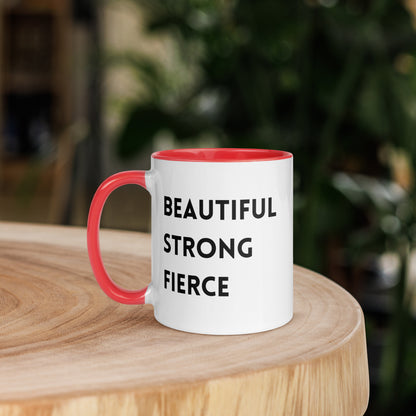 Beautiful Strong Fierce Mug with Color Inside