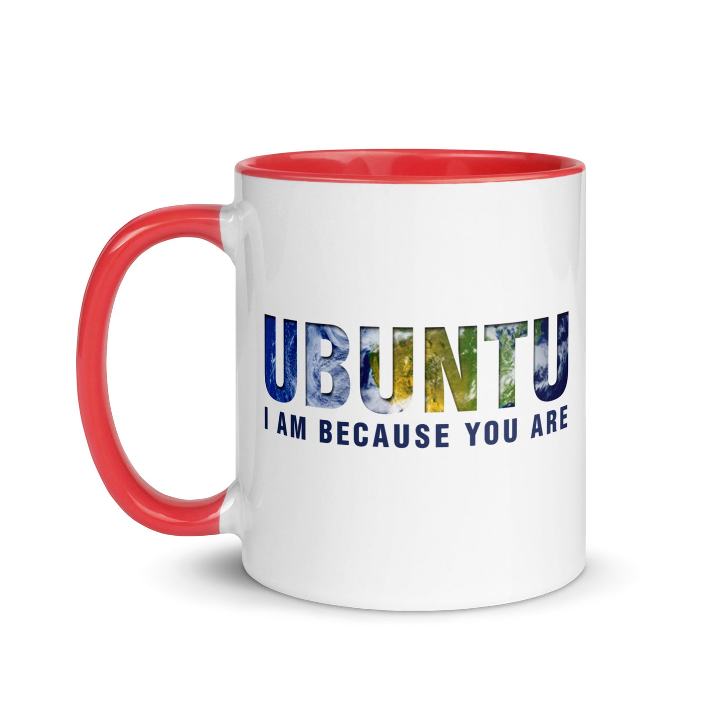 Ubuntu: I am because you are Mug with Color Inside