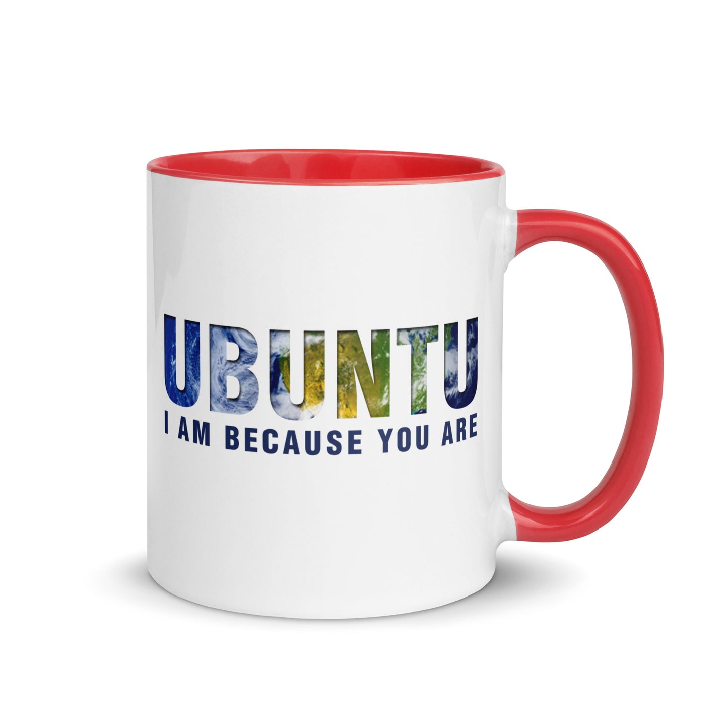 Ubuntu: I am because you are Mug with Color Inside