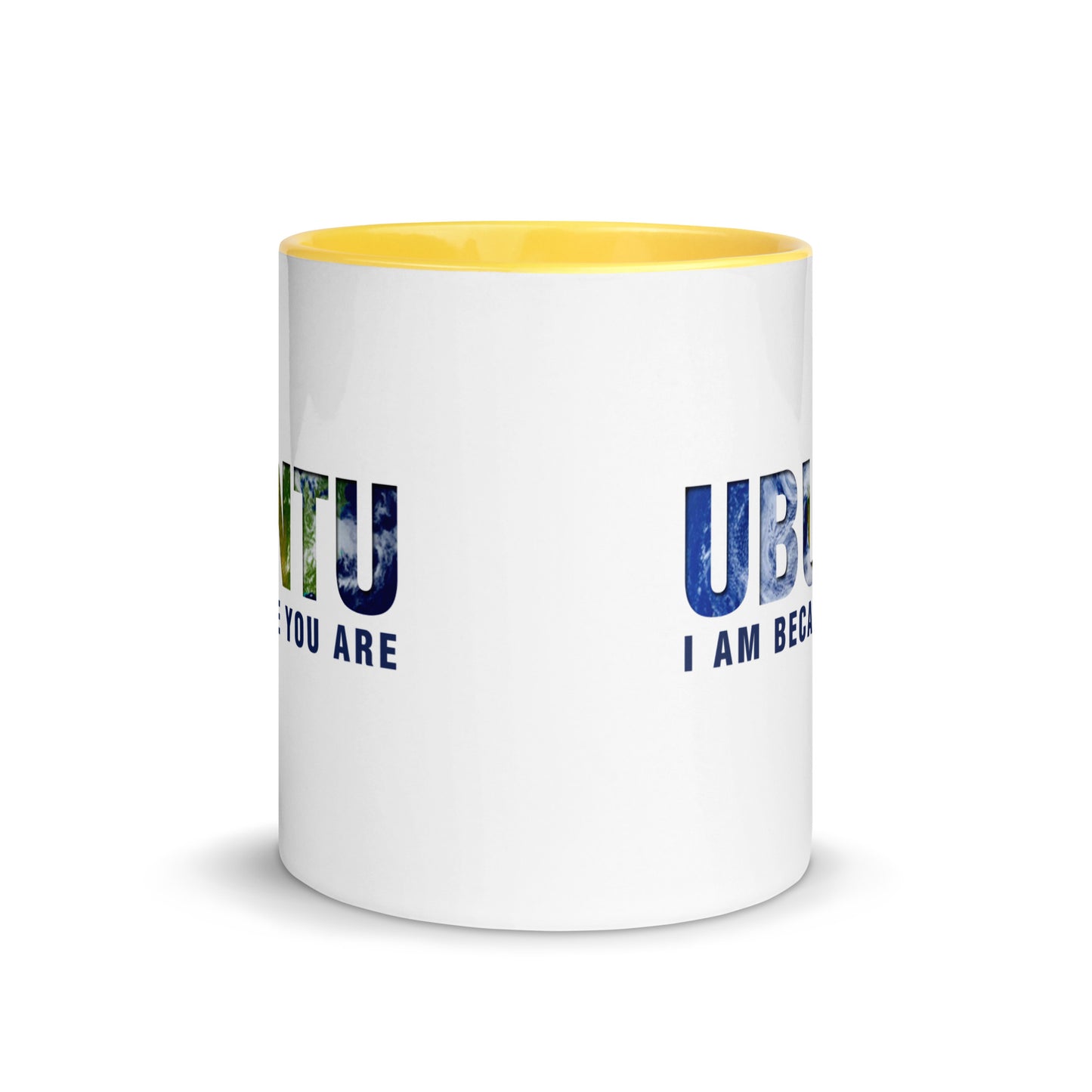 Ubuntu: I am because you are Mug with Color Inside