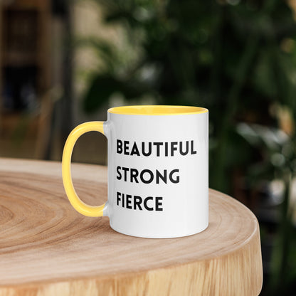 Beautiful Strong Fierce Mug with Color Inside