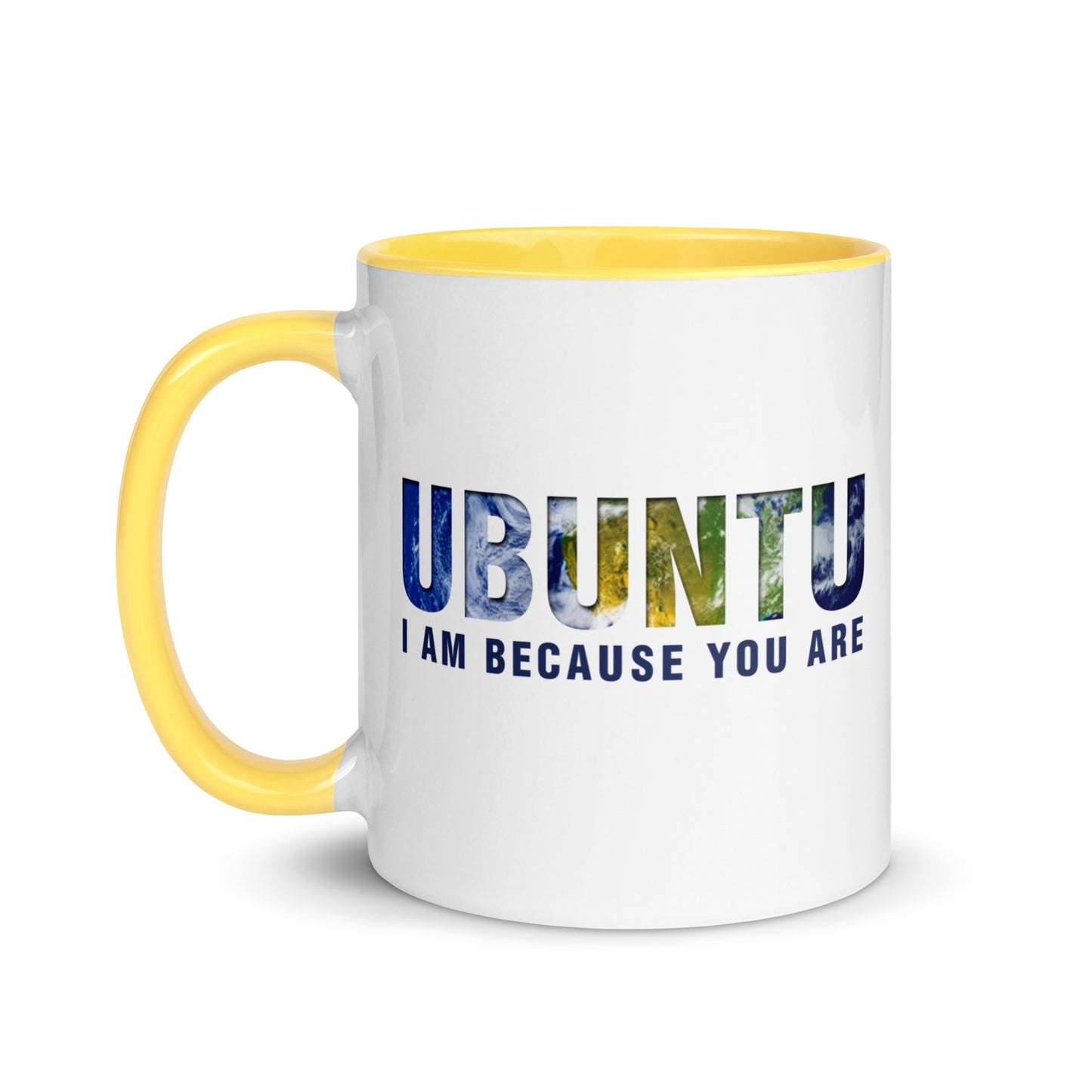 Ubuntu: I am because you are Mug with Color Inside