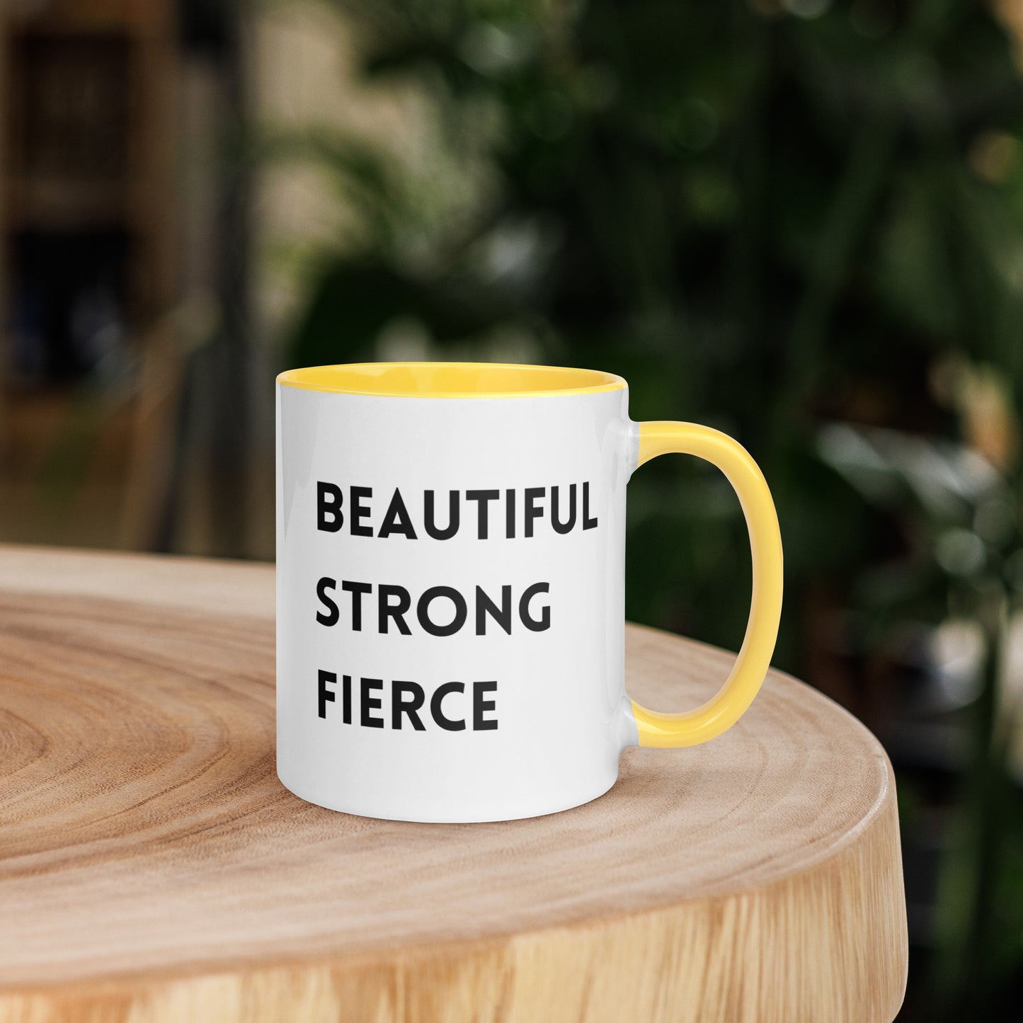 Beautiful Strong Fierce Mug with Color Inside