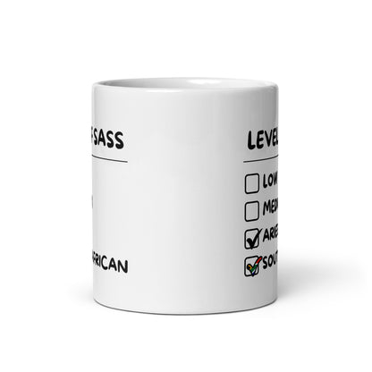 Sassy South African Aries Mug - White glossy