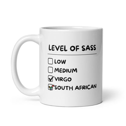 South African Virgo Mug - White glossy Gift