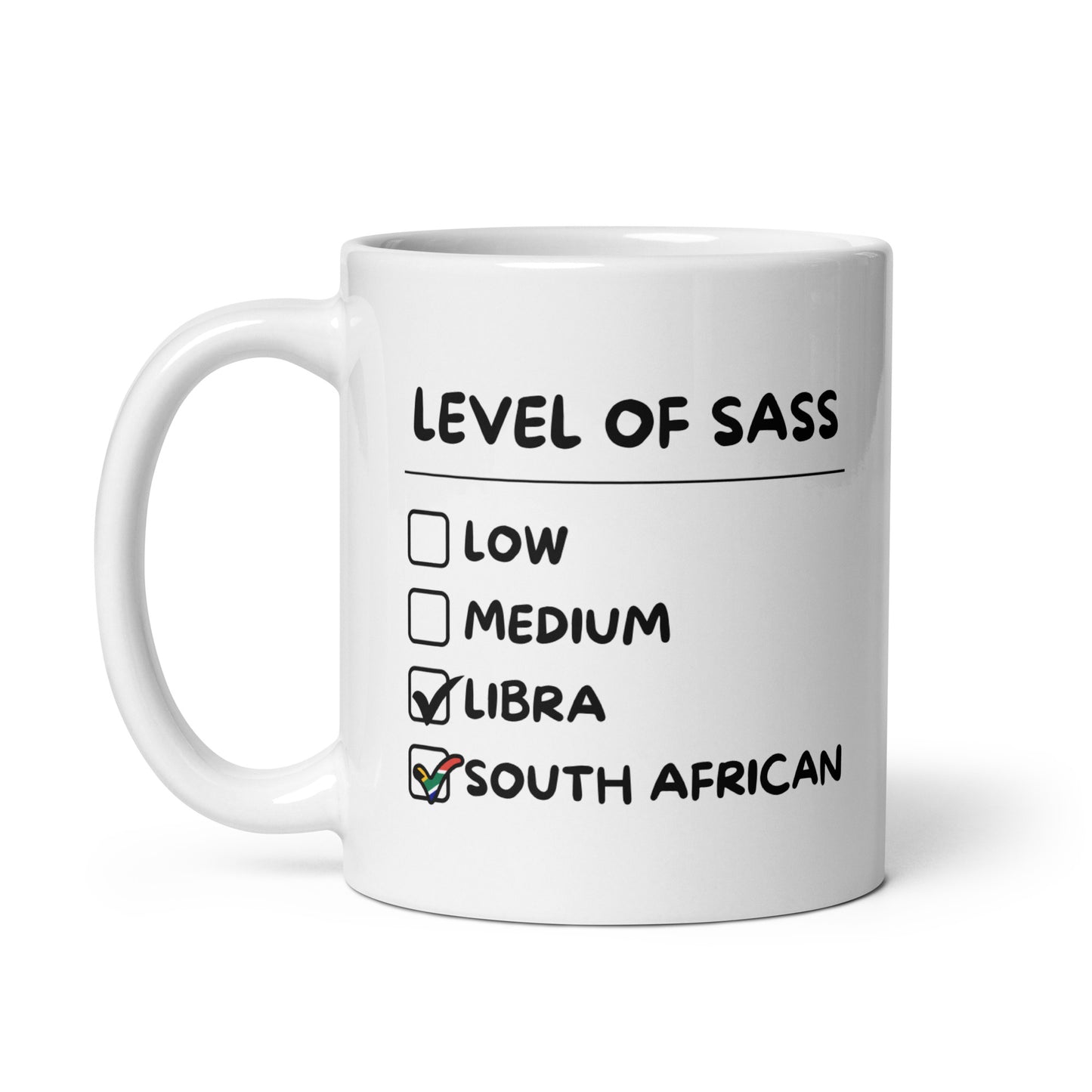 South African Libra Mug - White glossy Gift