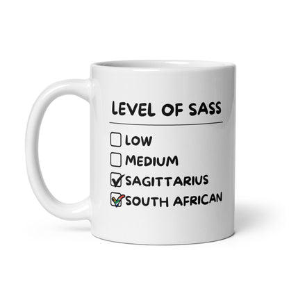 South African Sagittarius Mug - White Glossy