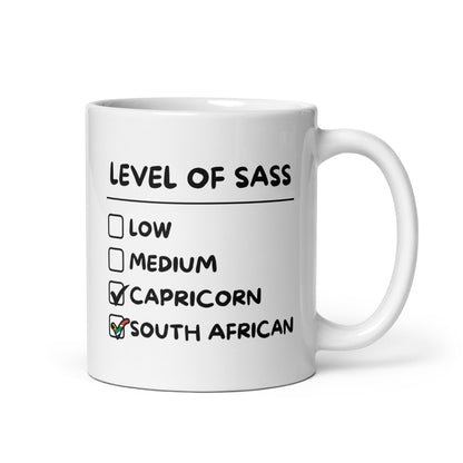 South African Capricorn Mug - White glossy