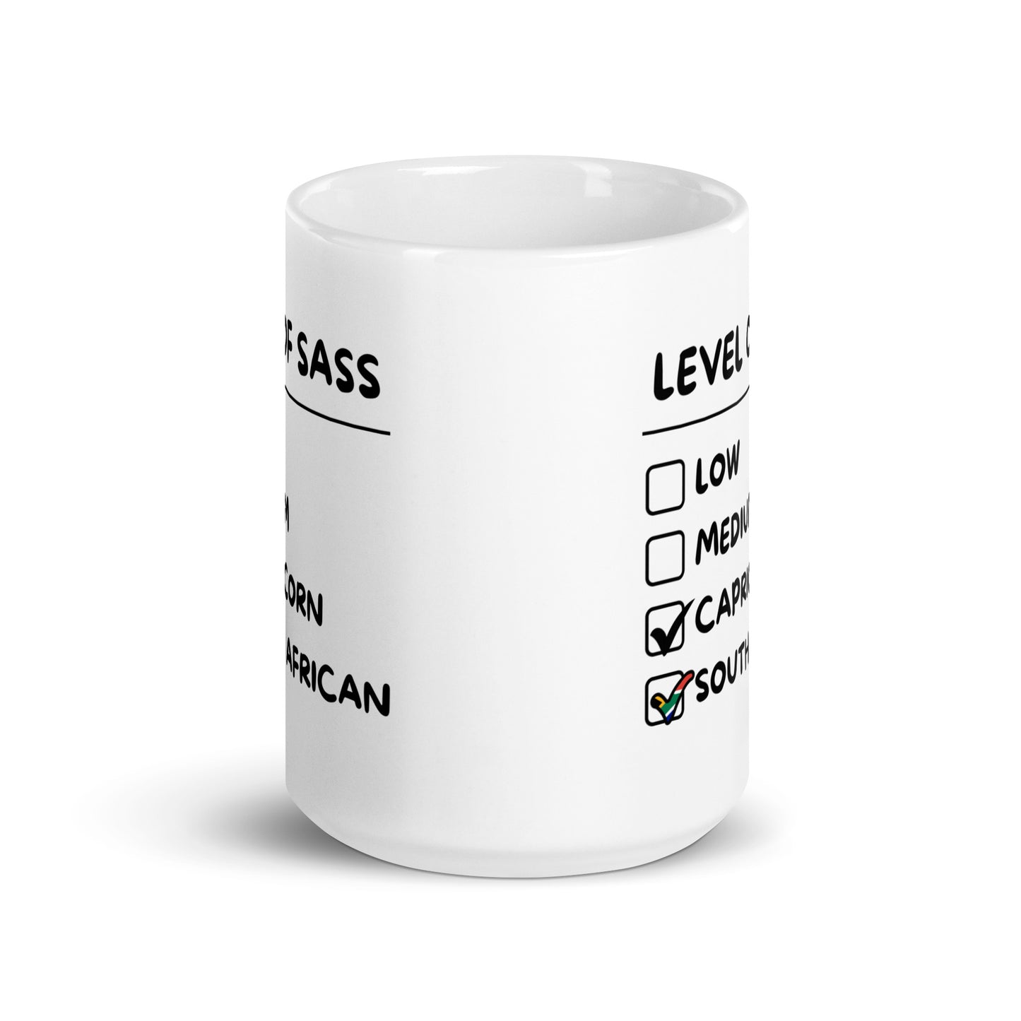 South African Capricorn Mug - White glossy