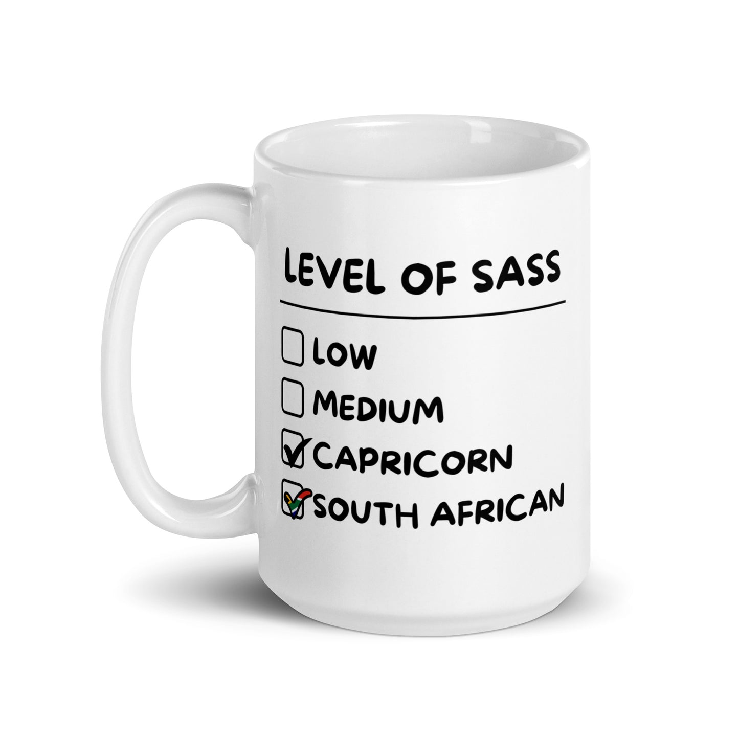 South African Capricorn Mug - White glossy