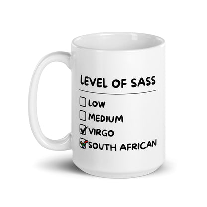 South African Virgo Mug - White glossy Gift