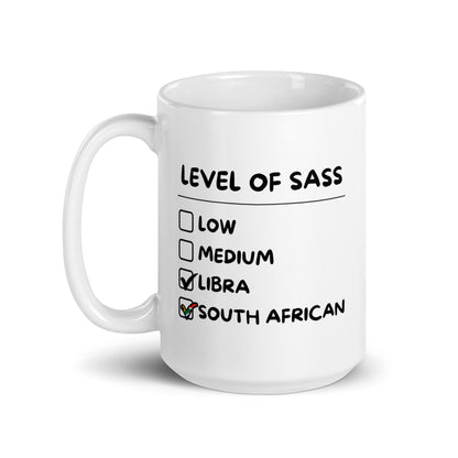 South African Libra Mug - White glossy Gift