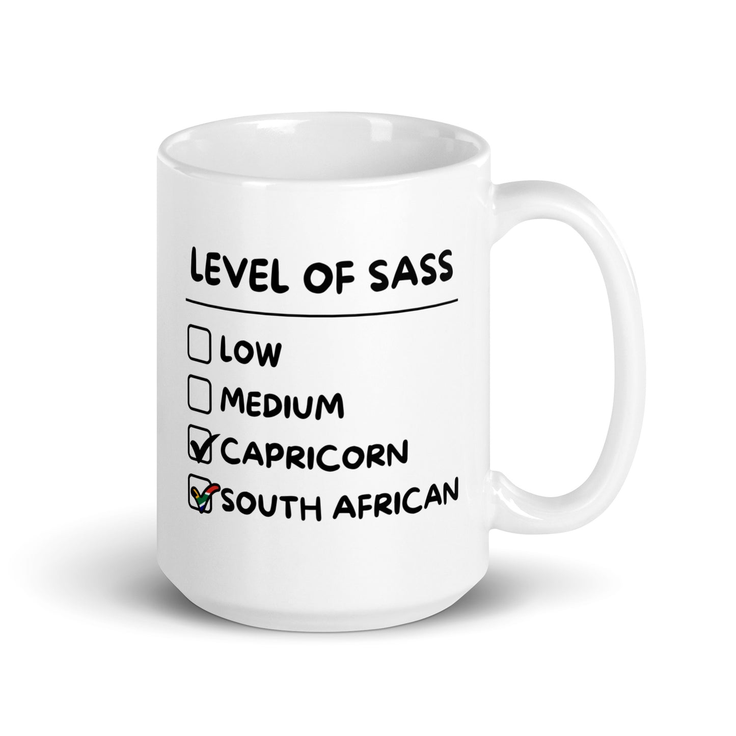 South African Capricorn Mug - White glossy