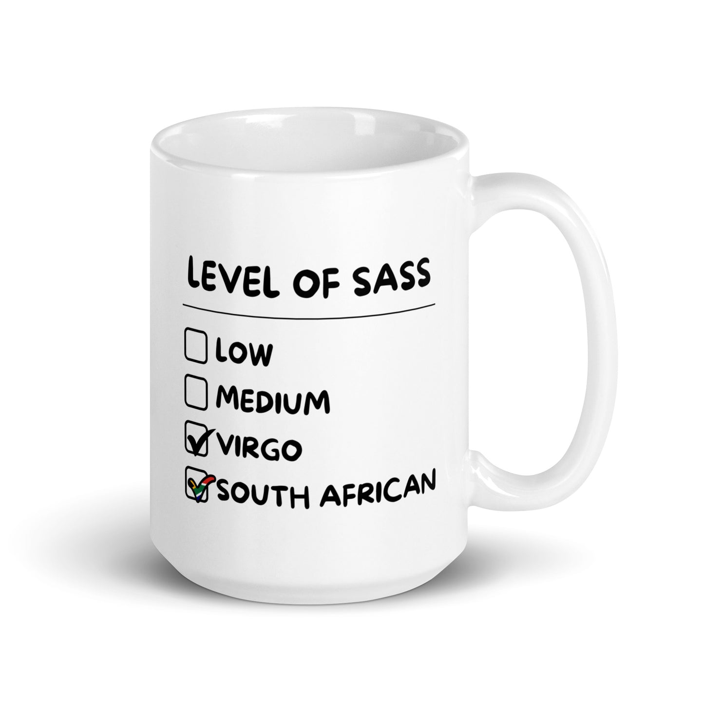 South African Virgo Mug - White glossy Gift