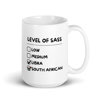 South African Libra Mug - White glossy Gift